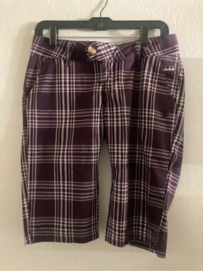 Element Men's Purple Plaid Shorts